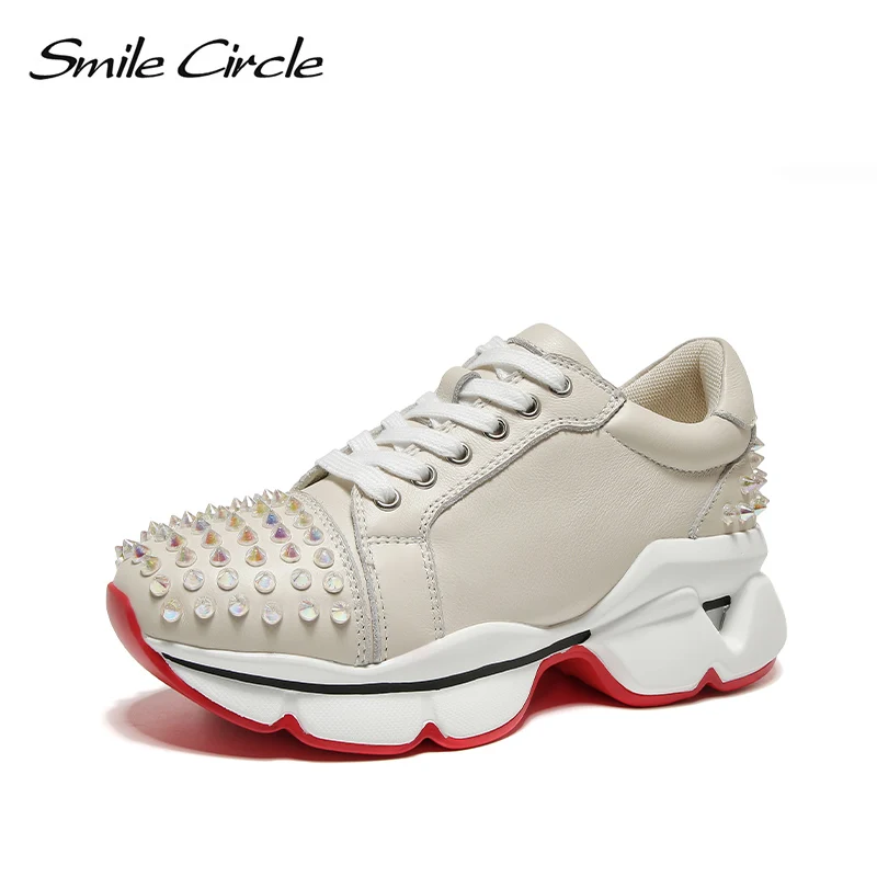 Кроссовки женские Smile Circle платформы кроссовки из натуральной кожи Вскользь