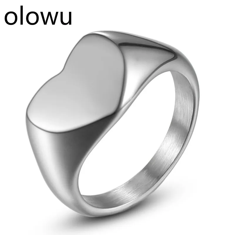 Olowu новые модные трендовые кольца в виде сердца ювелирные изделия для женщин из