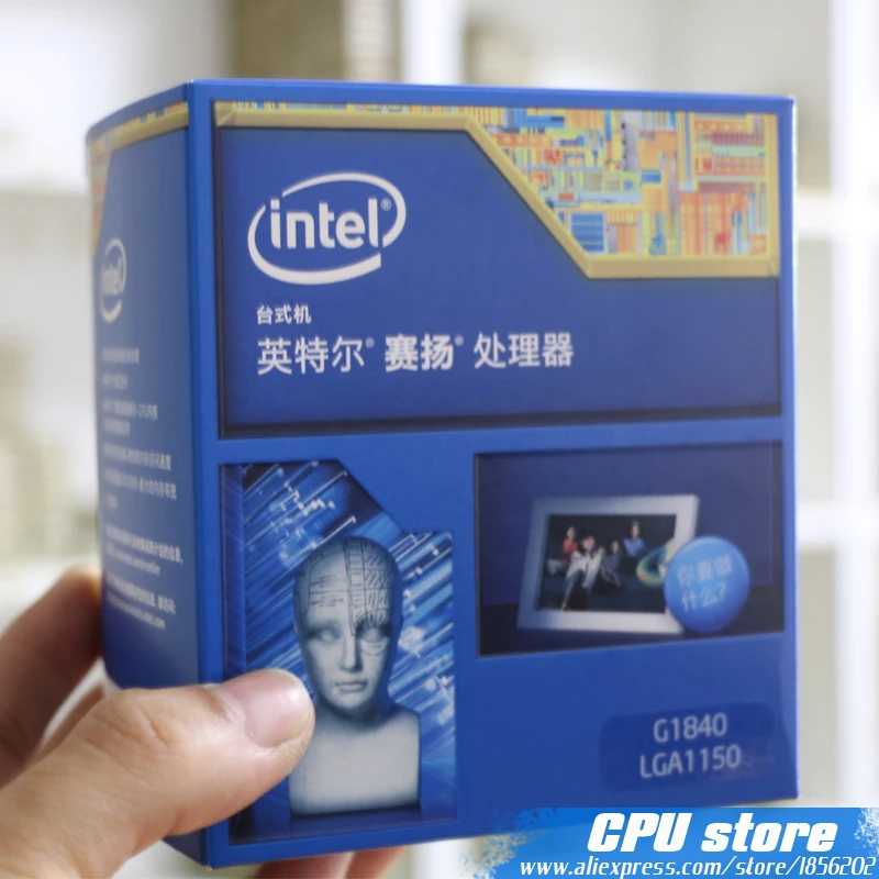 Процессор Intel Celeron G1840 в штучной упаковке(2 м Кэш, 2,80 ГГц) LGA1150 двухъядерный должным образом настольный процессор работает