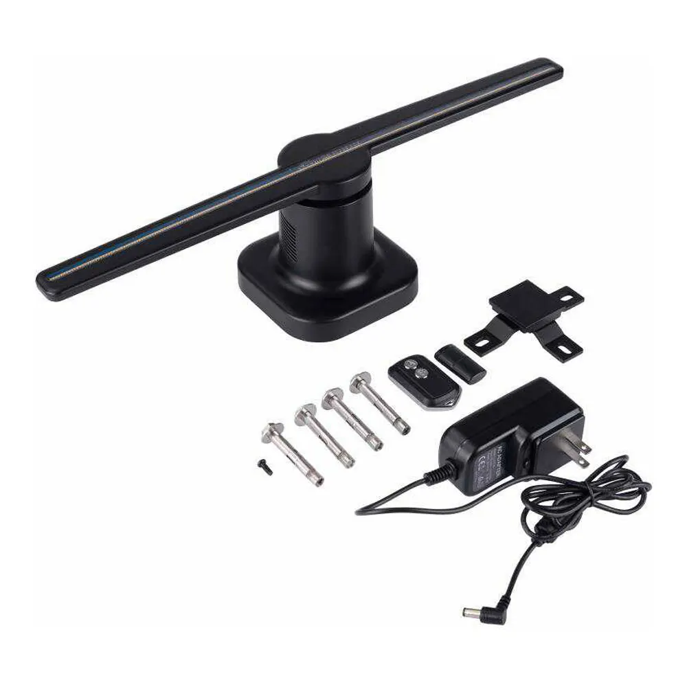 

Светодиодный 3D голографический проектор Holo Spin, светодиодный рекламный светильник, светодиодный вентилятор