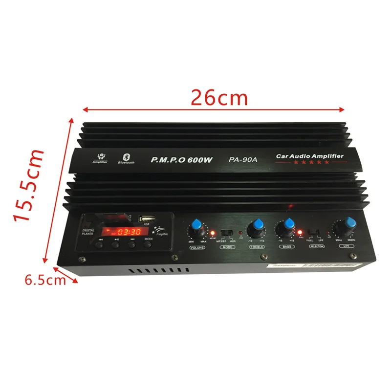 Новое поступление 600W 12V 220V 2 канальный Bluetooth автомобильный усилитель двойного