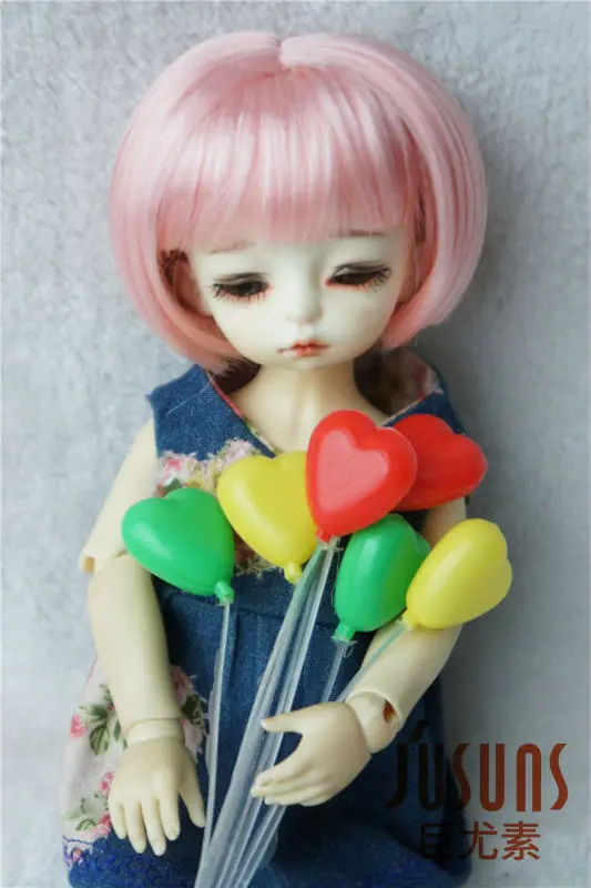 JD244 1/6 1/8 красивые волосы для кукол из синтетического мохера BJD короткие Bobo парик 5 6