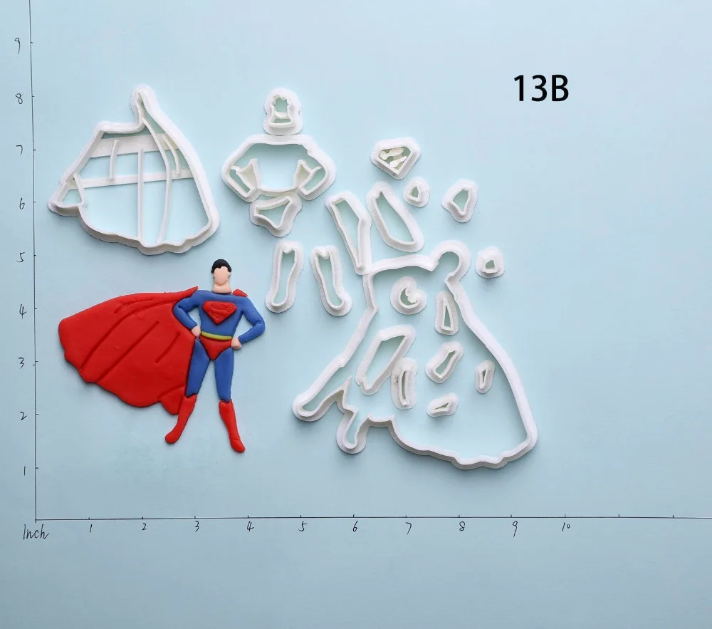 Супер герой логотип Супермен формочка для печенья 3D напечатанный резак торта