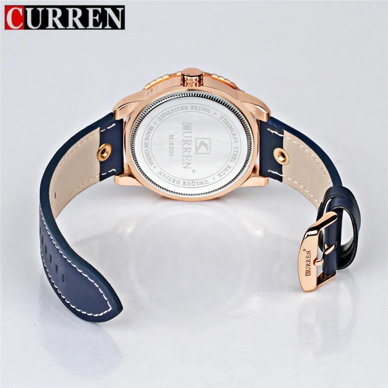 Часы наручные Curren Мужские кварцевые спортивные аналоговые золотистые