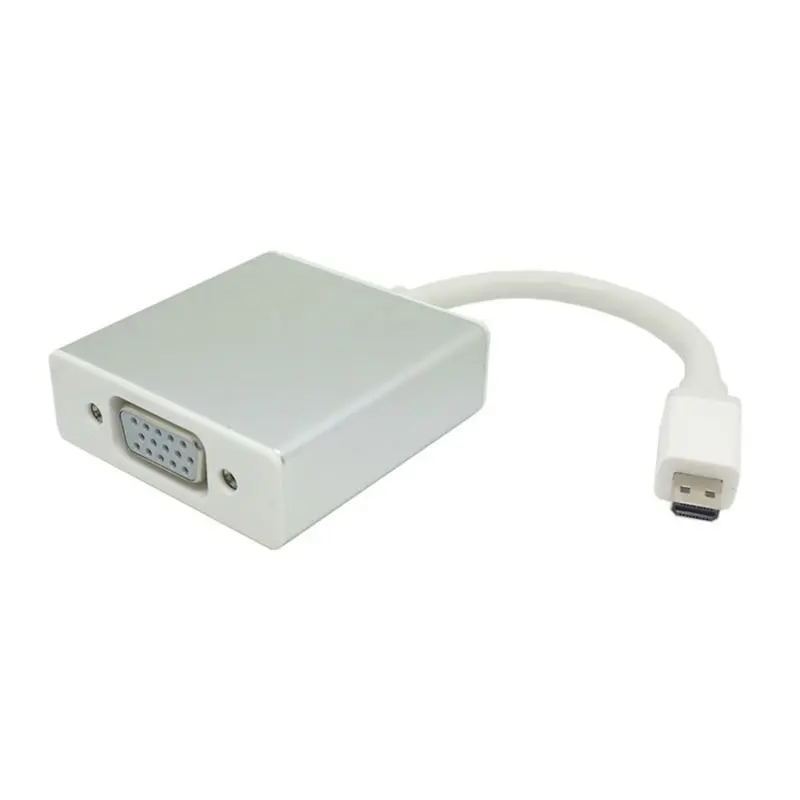 Выходной адаптер Micro HDMI VGA типа D с питанием USB и аудио видео для монитора проектора