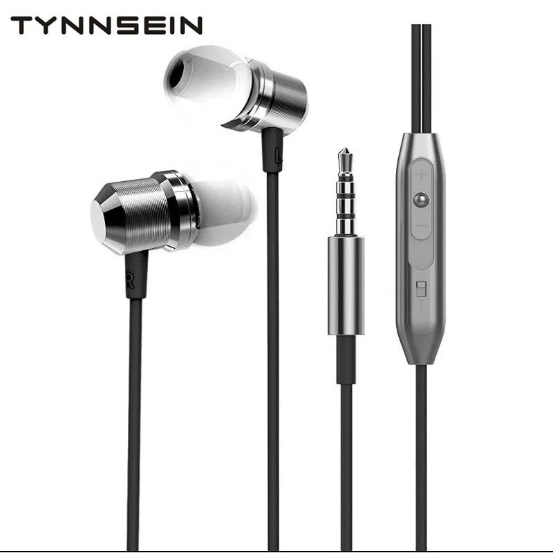 Tynnsein NR43 новые металлические наушники вкладыши стерео Бас Звук гарнитуры