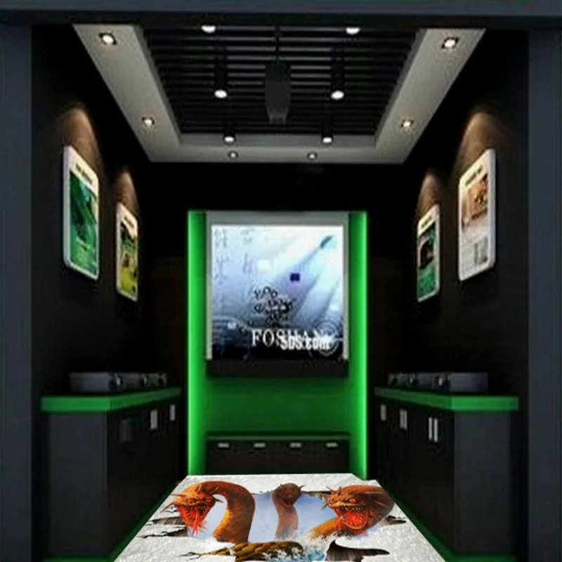 Бесплатная доставка Пользовательские 3D напольные серии ужасов вор картинки бар