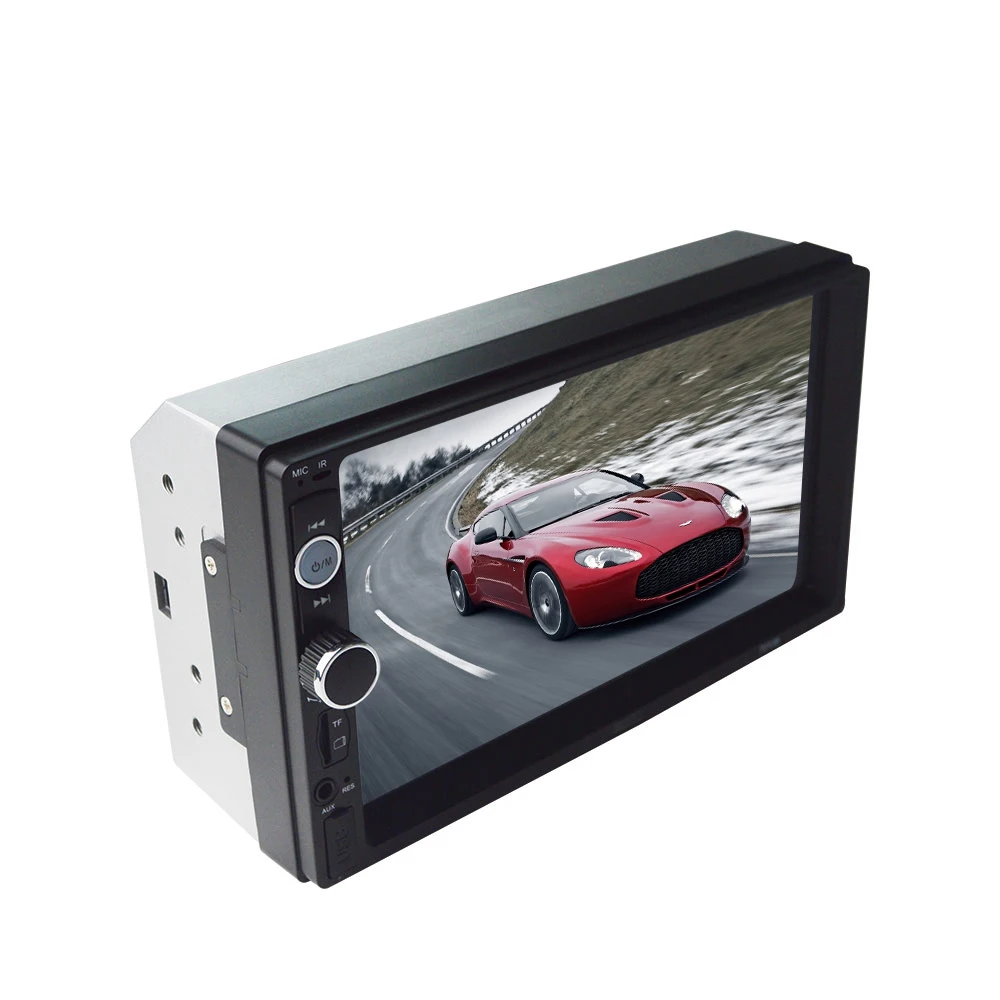 Авто Радио стерео тюнер Bluetooth 2 Din 7 дюймов Сенсорный экран 12 v Аудио FM MP5 TF USB AUX