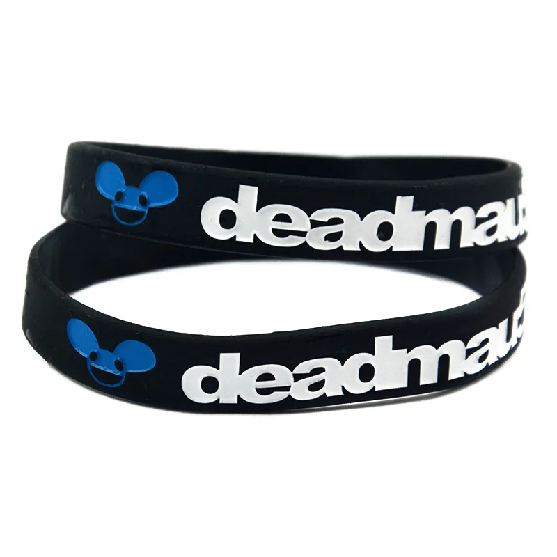 1 шт. силиконовый резиновый браслет Deadmau5 ширина 1/2 дюйма взрослый размер|Браслеты