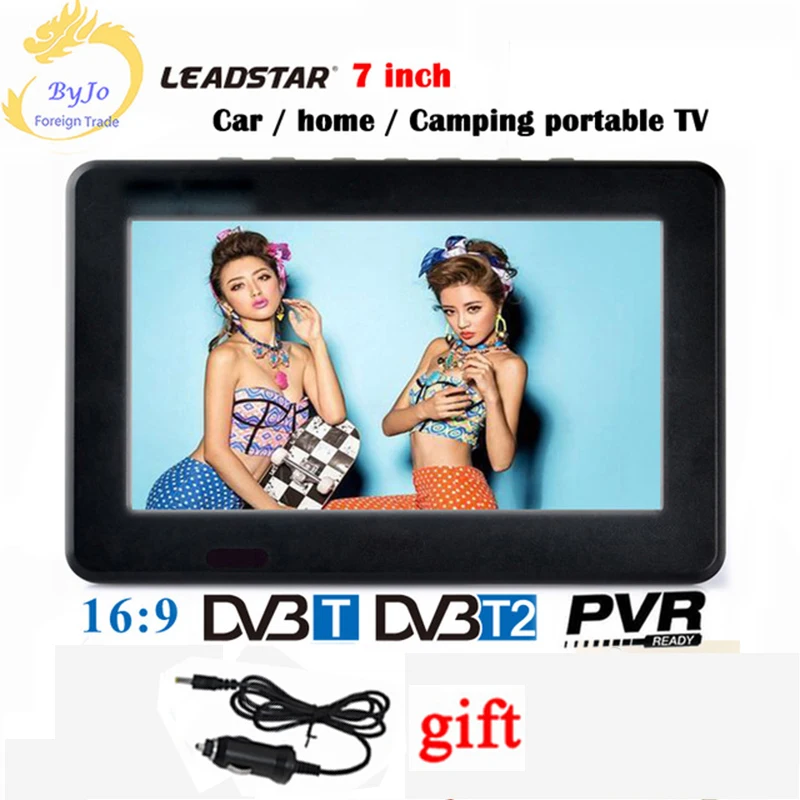 LEADSTAR D7 7 дюймовый светодиодный ТВ цифровой плеер DVB T T2 аналоговый все в одном мини