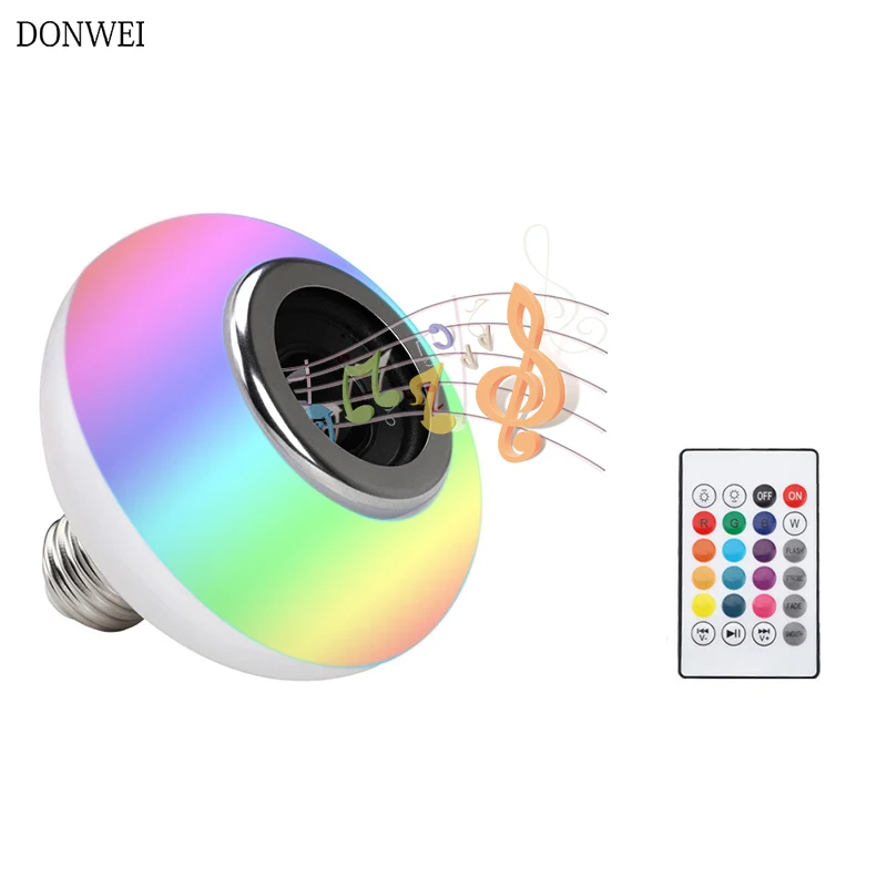Bluetooth Колонка DONWEI E27 12 Вт с пультом ДУ|Светодиодные лампы и трубки| |