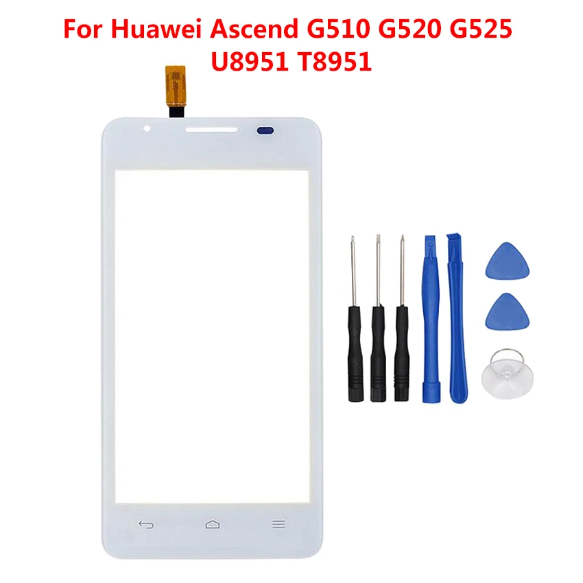 Zerosky для Huawei Ascend G510 G520 G525 U8951 T8951 Сенсорная панель дигитайзер Переднее стекло