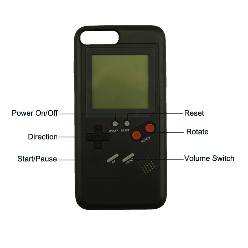Чехлы для телефона GB Gameboy Tetris iPhone 6 6S 7 8 Plus мягкий чехол игровой консоли Blokus Iphone