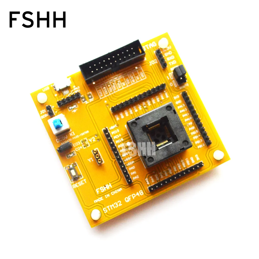 Интегральная схема STM32 QFP48 тестовый разъем TQFP48 программатор адаптер | Компьютеры