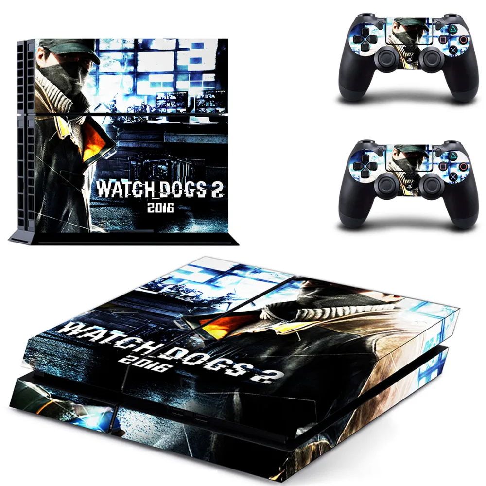 Ps4 часы с кожаным ремешком для собак 2 стилизованное покрытие Стикеры чехол Sony