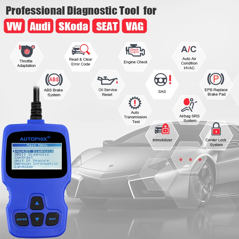 Автомобильный сканер Autophix V007 OBDII профессиональный диагностический инструмент