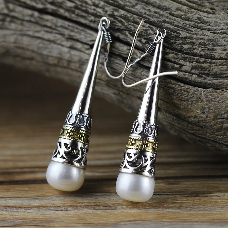 Женские серьги из серебра 100% пробы в этническом стиле|earrings ethnic|earrings forearrings for women |