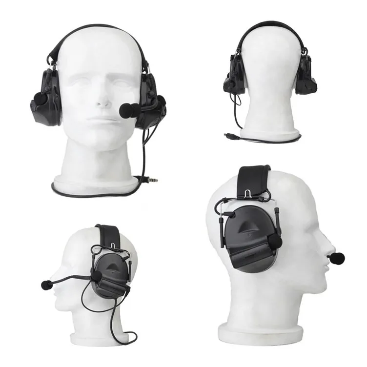 Hunting Tactocal Headset Ear Protection Shooting Muff Tactical Hearing Muffsi with Blue Case | Спорт и развлечения