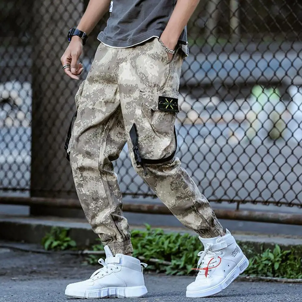 

Men's Summer Cargo Pants New Style Fashion Overalls Casual Pure Color Comfortable Trousers 2019 Clothes Male Fashion Streetwear
