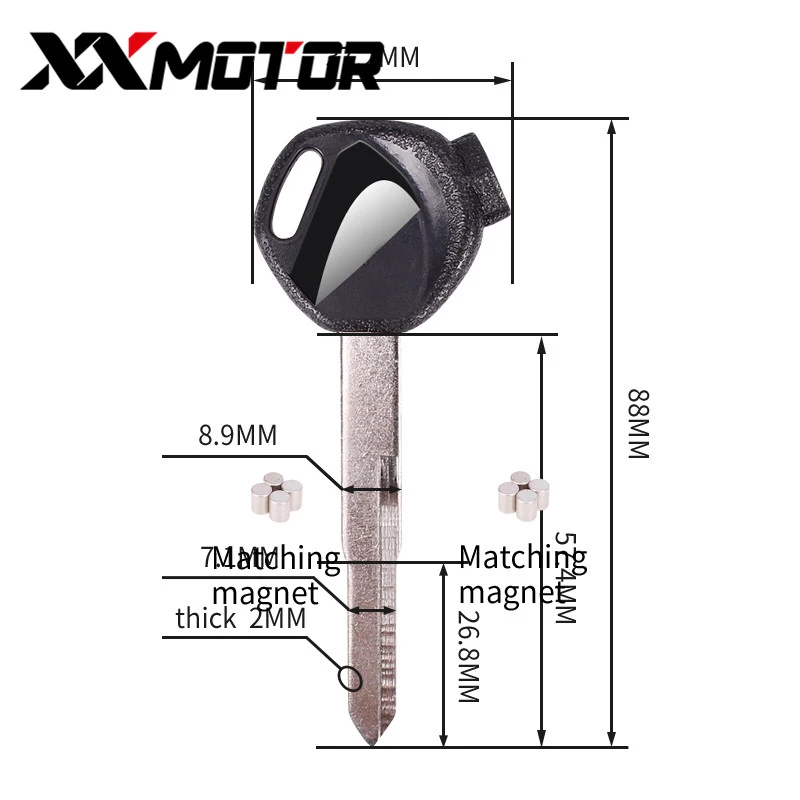 Совершенно новые ключи от мотоцикла замена ключа для HONDA 100 125 150 c CC Скутер мопед и