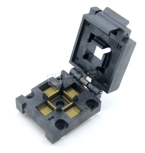 

Адаптер программатора QFP52 TQFP52 LQFP52 PQFP52, разъем IC для программирования QFP, шаг 0,65 мм