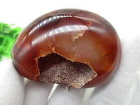 high quality unique natural mineral red agate hole ball specimen feng shui home decoration collection