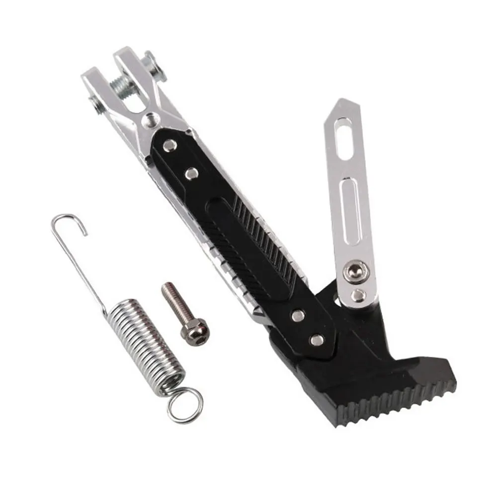 Silver Vehemo 20 СМ ЧПУ для мотоцикла фиксатор для ног парковочная подставка модифицированный черный аксессуары для мотоциклов боковая подставка рамы - Цвет: Silver