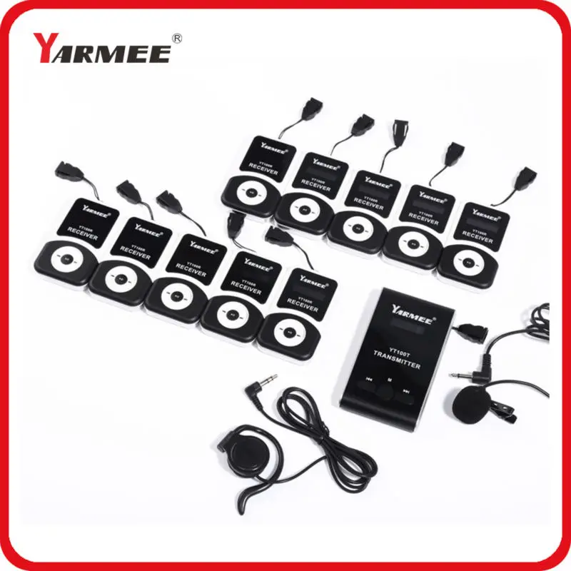 Small grouo wireless simultaneous interpretation/conference/tour guide/teaching/reception system YT100 | Электроника