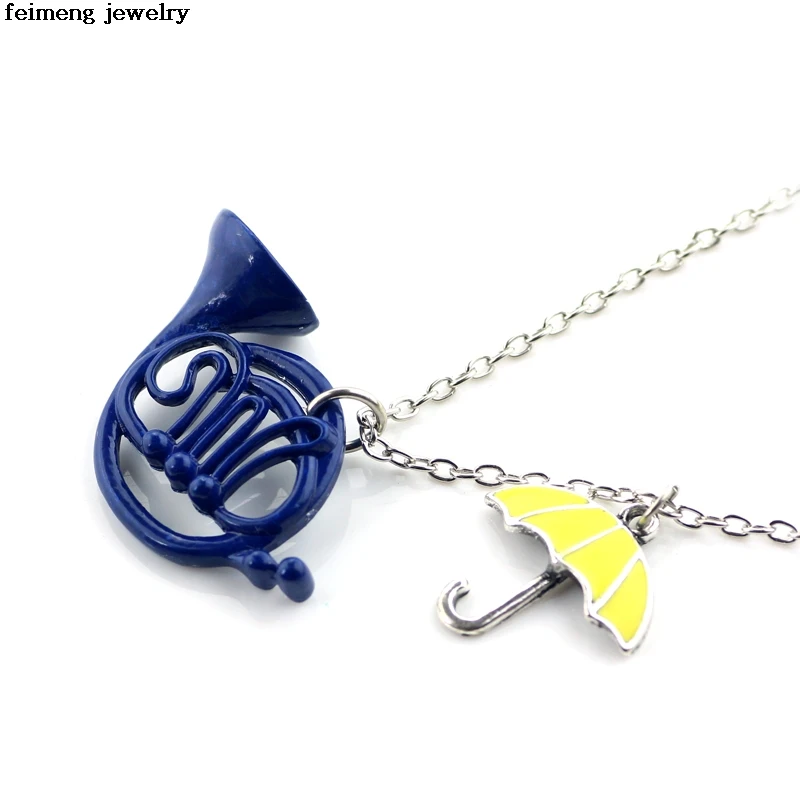 Ожерелье с подвеской Как я встретил вашу маму|pendent necklace|blue french horngift gifts |