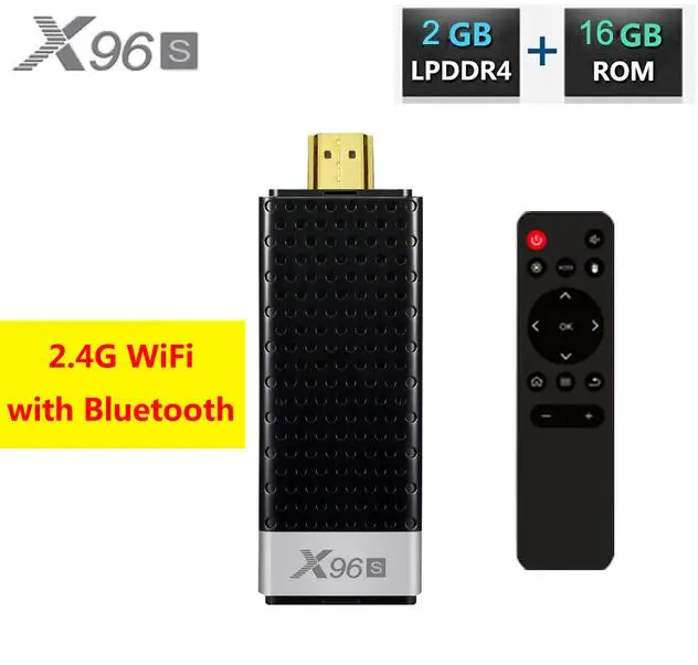 RAM 2GB ROM 16GB X96S 4K tv Stick Android 9,0 Мини ПК 4 ГБ 32 ГБ Amlogic S905Y2 четырехъядерный 2,4G& 5 ГГц двойной Wifi BT4.2 1080P H.265 Miracast tv Dongle - Цвет: RAM 2GB ROM 16GB