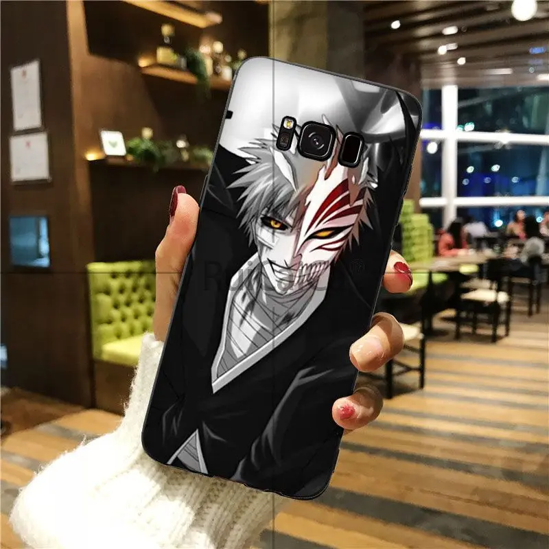 Ruicaica bleach ichigo пустотелая маска цветной чехол для телефона GALAXY s7 edge s8 plus s9 s5 s6