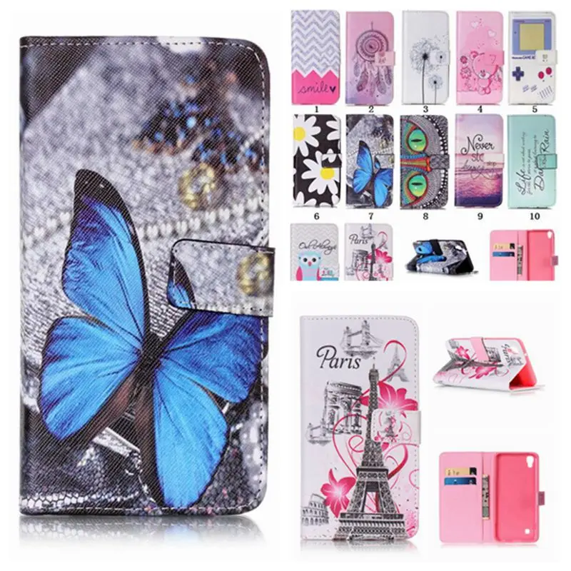 Мода Бумажник Флип PU Кожаный Чехол Case Для LG X Power K210 K220 K220DS/V20 Телефона Fundas С