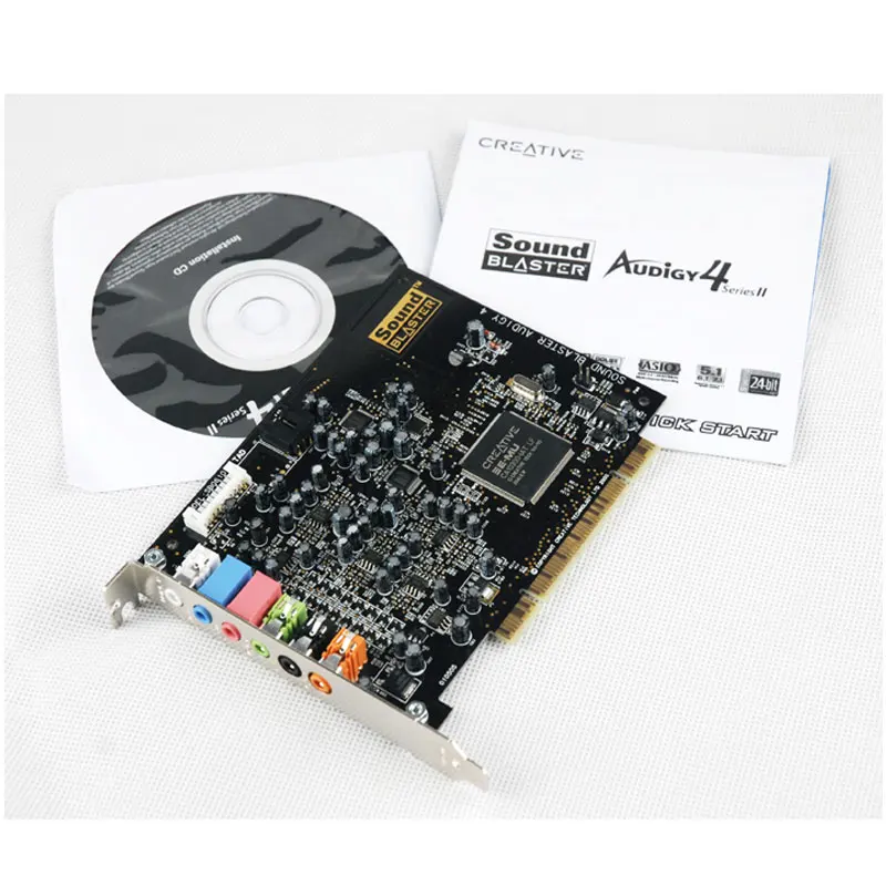 Бесплатная доставка Новая креативная звуковая карта 7 1 Audigy 4 II PCI Настольная