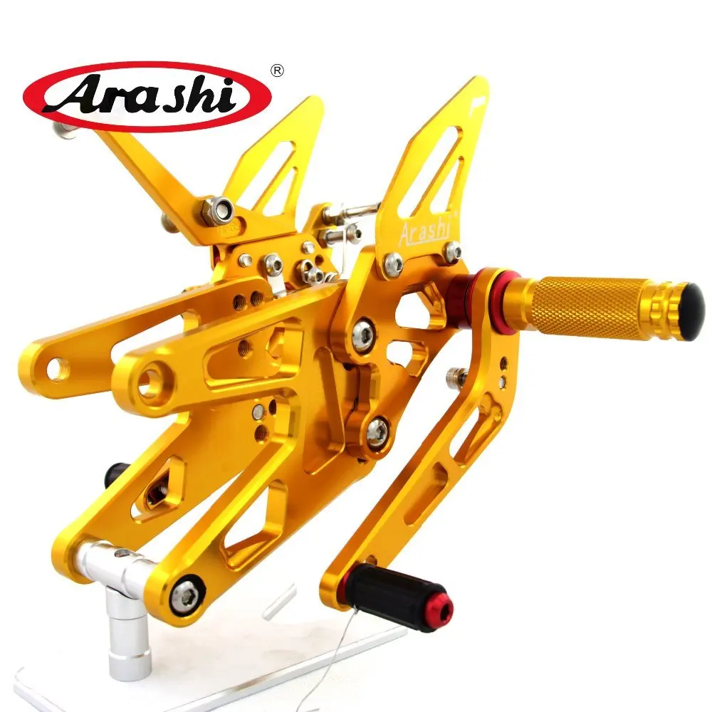 Араши 1 Набор CNC Регулируемая подставка для ног YAMAHA YZF R6 2003 2004 2005 подножки