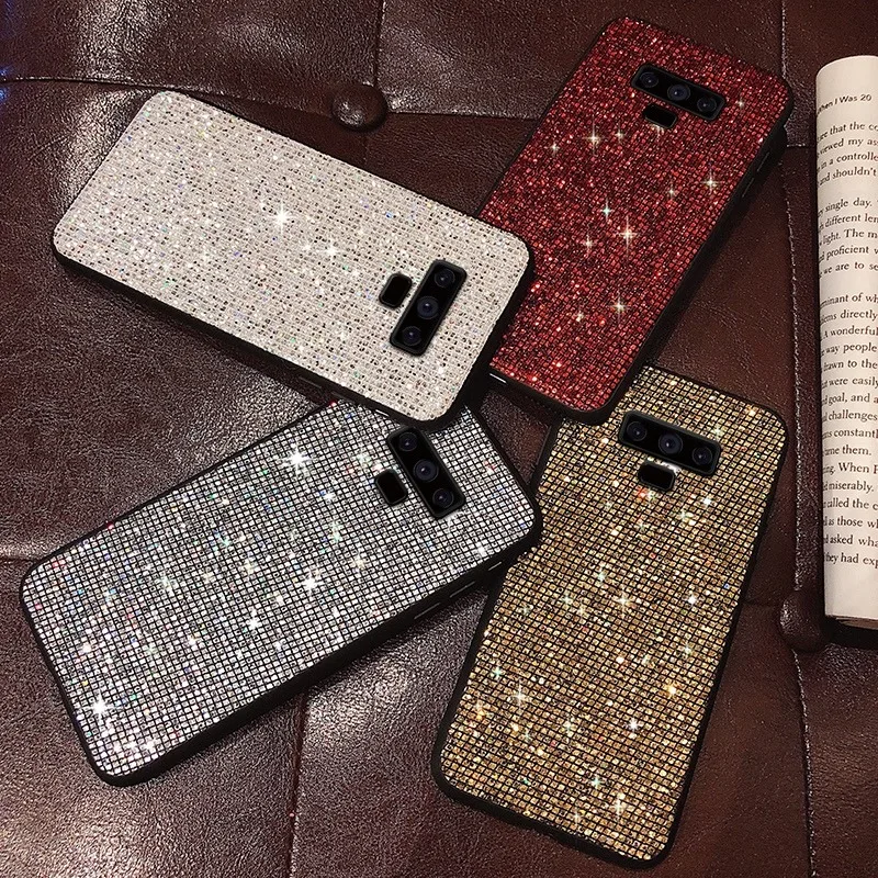 Блестящий блестящий чехол для Samsung S10e S8 S9 Plus силиконовая задняя крышка Galaxy M30 M20 M10