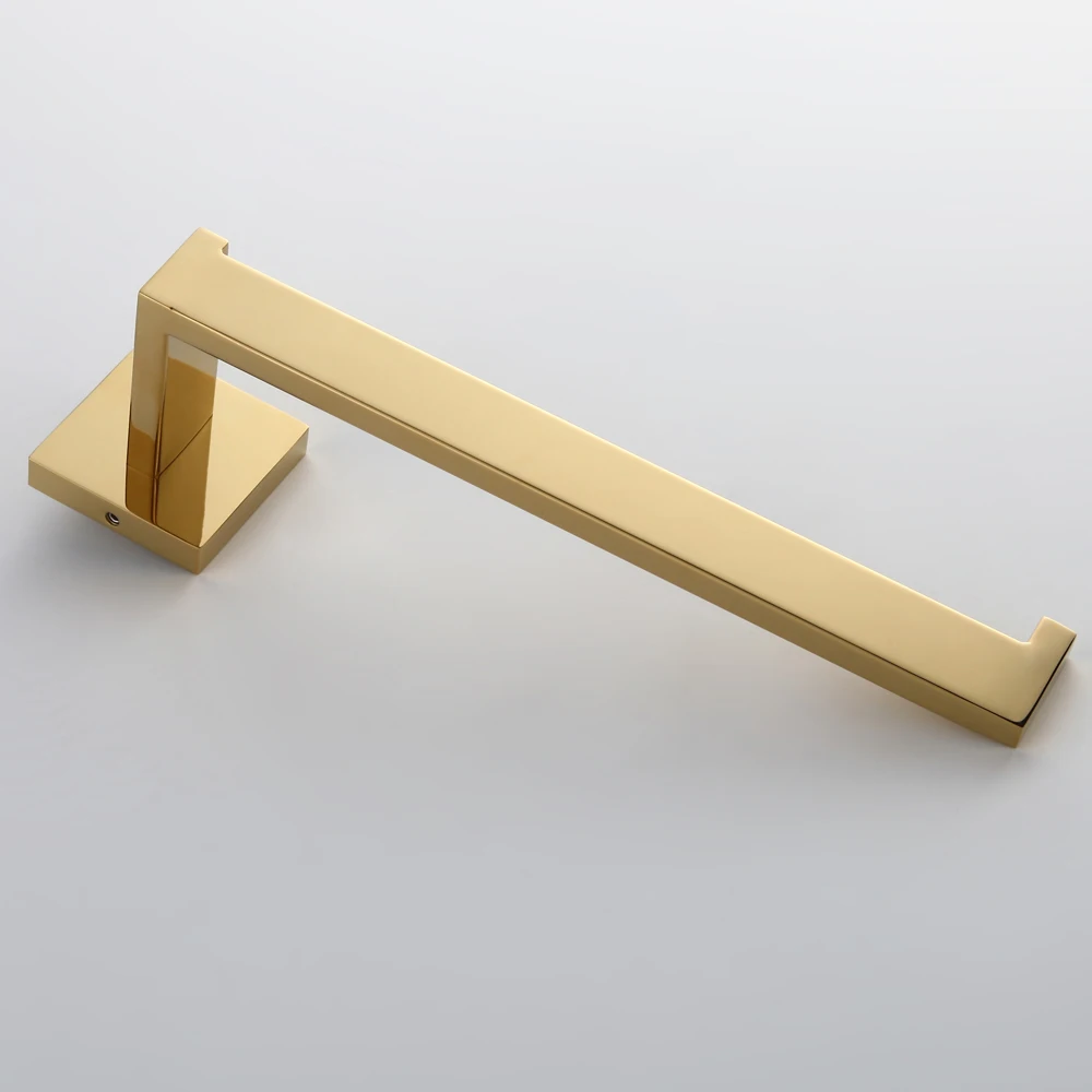 Лейден современный 304 нержавеющая сталь кольцо для полотенец золото Отделка