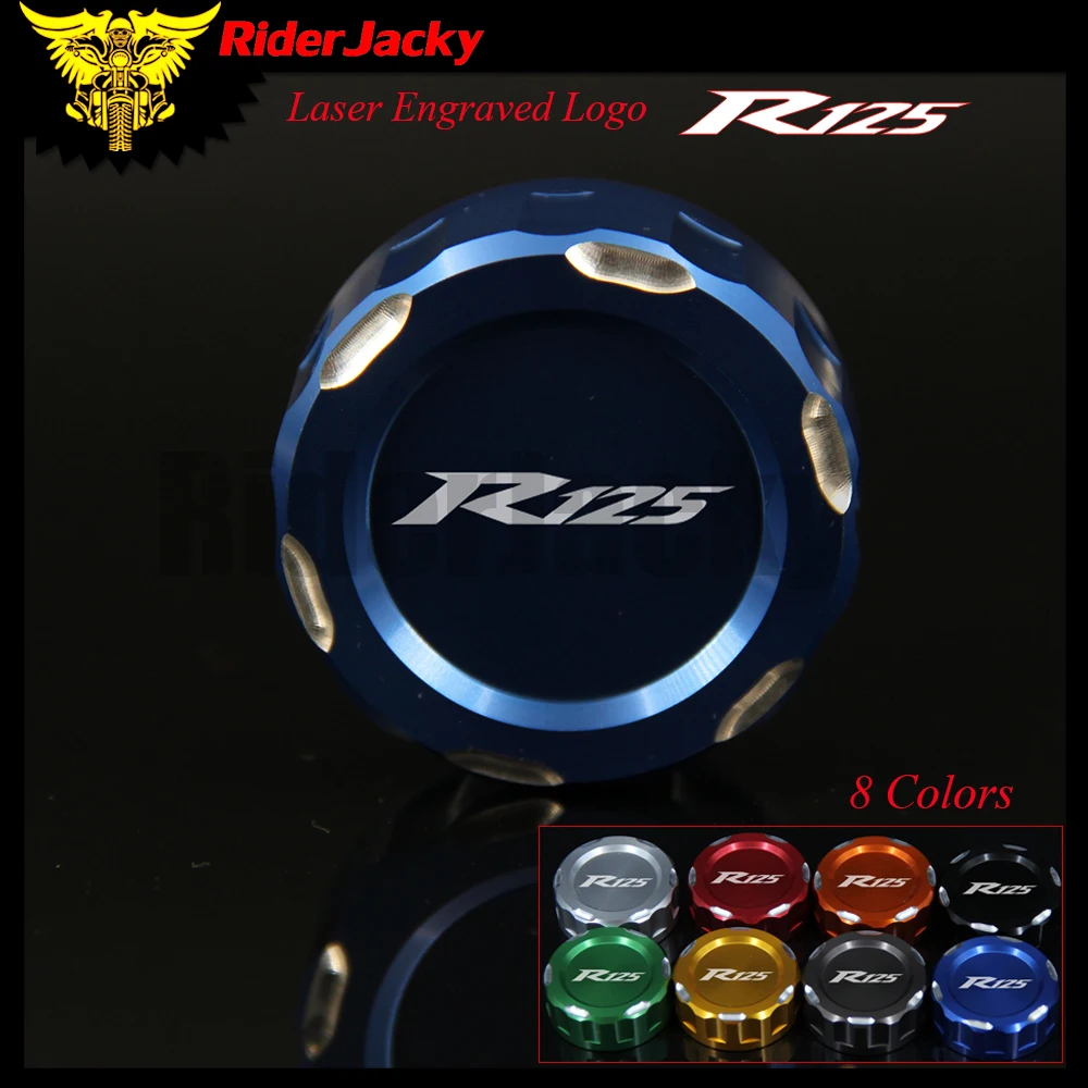 Крышка Резервуара тормозной жидкости RiderJacky CNC для мотоцикла YAMAHA YZFR125 YZF R125 2014 2017 2015