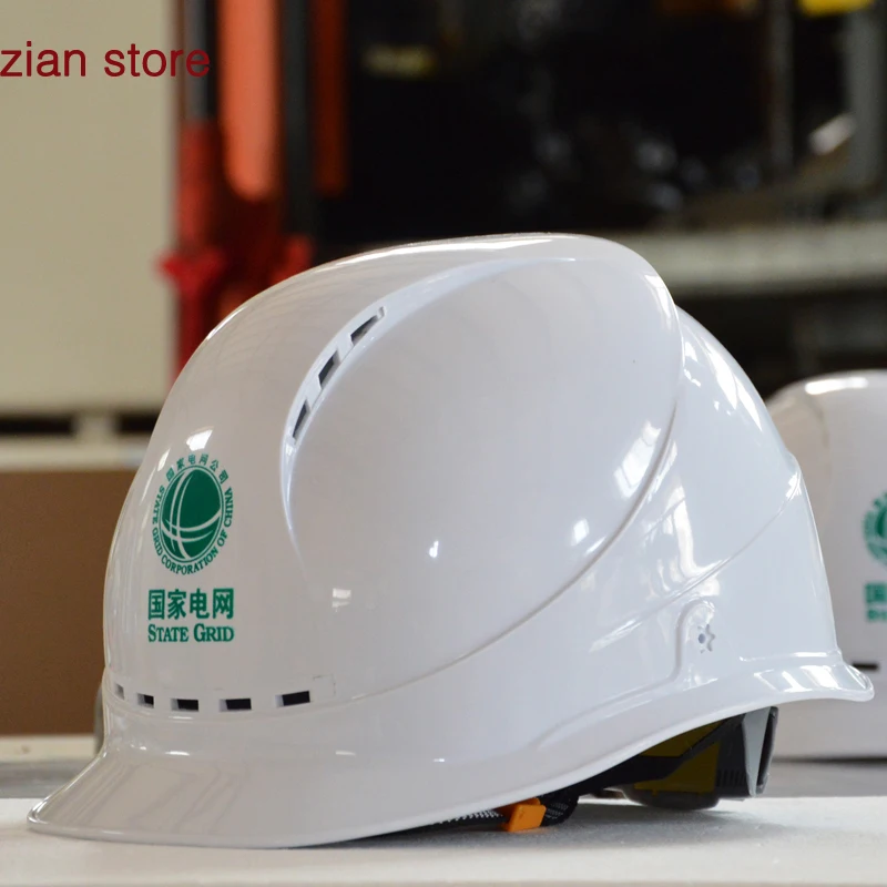 Шлем безопасности из АБС пластика дышащий шлем для руководства Белый защитный