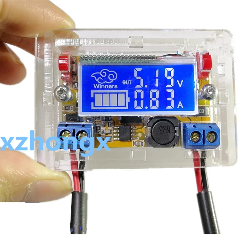 Limeisi Diy kit DC-DC регулируемый Шаг вниз Регулируемый Модуль питания ремень Вольтметр
