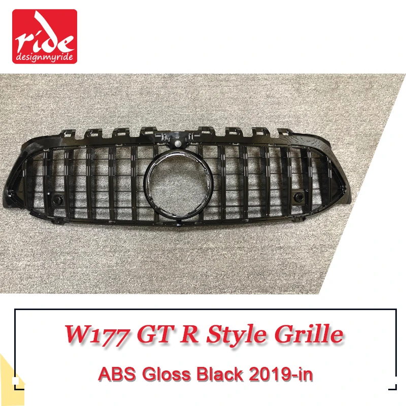 W177 решетка GT R Стиль с Камера спортивные сетки переднего бампера для A class A180 A200 A250