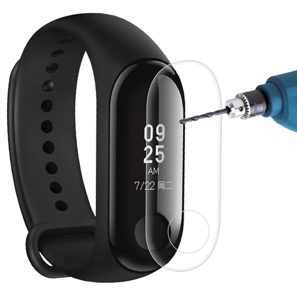 Горячая Распродажа: 5/10 шт. Экран Защитная пленка для Xiaomi Mi Band 3 Смарт-браслет полностью закрывающая Защитная Плёнки не калёное Стекло