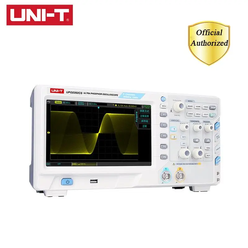 Ультра-люминесцентный осциллограф 2 канала полоса пропускания 200 МГц частота