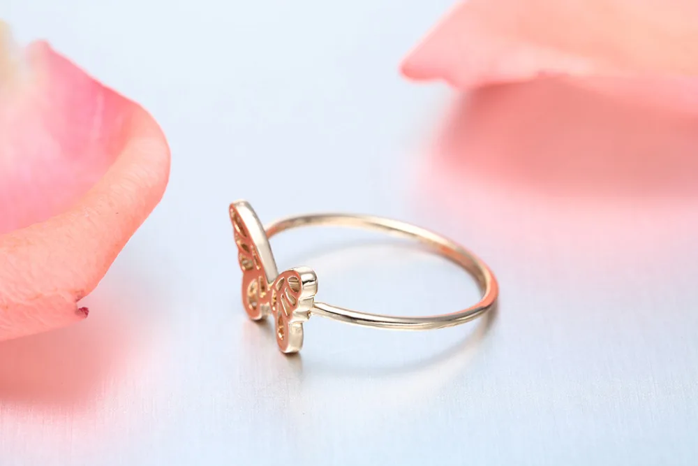 Cxwind очаровательное кольцо в виде бабочки с животным углом кольца Крылья для