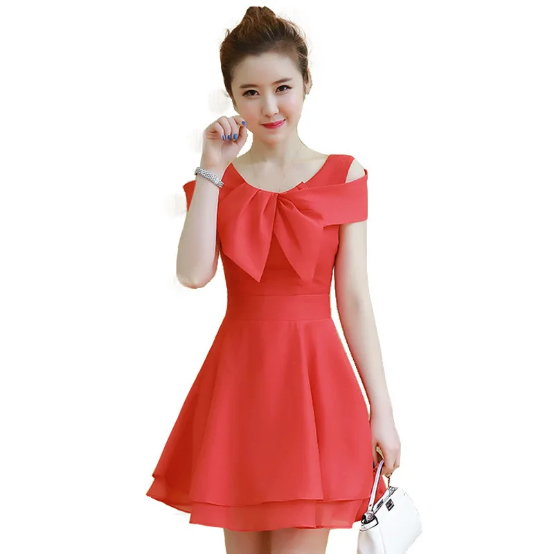 New Arrival 2017 Autumn Womens Slim Sweet Hollow Lanon Dresses Lady Patchwork Cross Floral Dress Vestidos 544749 | Женская одежда