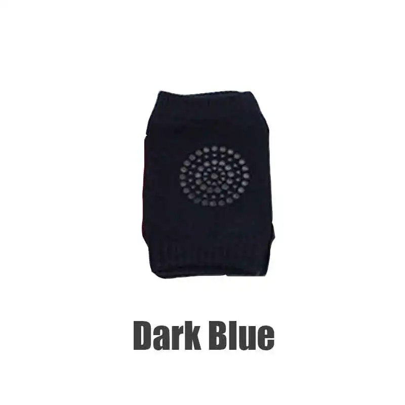 Dark Blue Дети наколенник протектор Мягкие плотные махровые носки; с низким голенищем, скользящие ортопедические во время Ползания, гетры для малышей, так и наколенники для детей - Цвет: Dark Blue