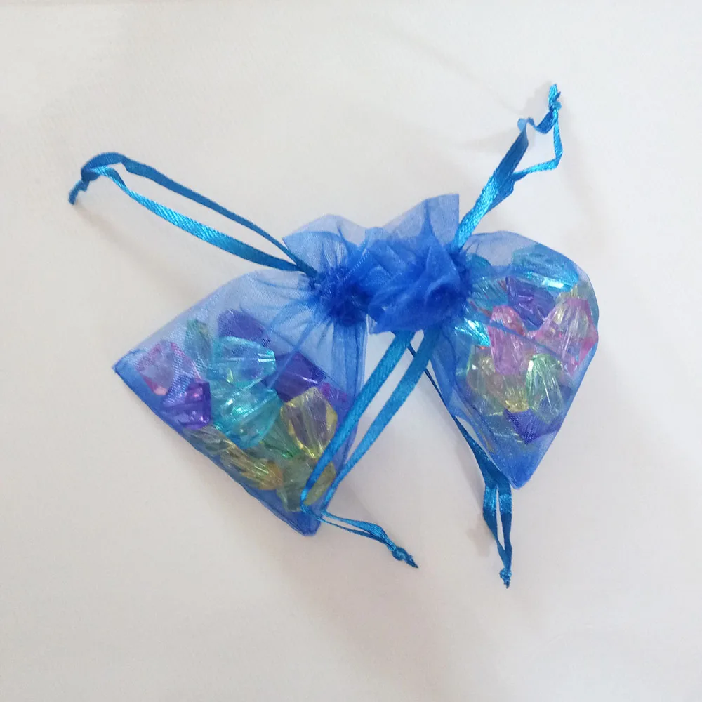1000pcs Royal Blue Gift Bags For Jewelry And Packaging Organza Bag Drawstring Wedding/Woman Storage Display Pouches | Украшения и