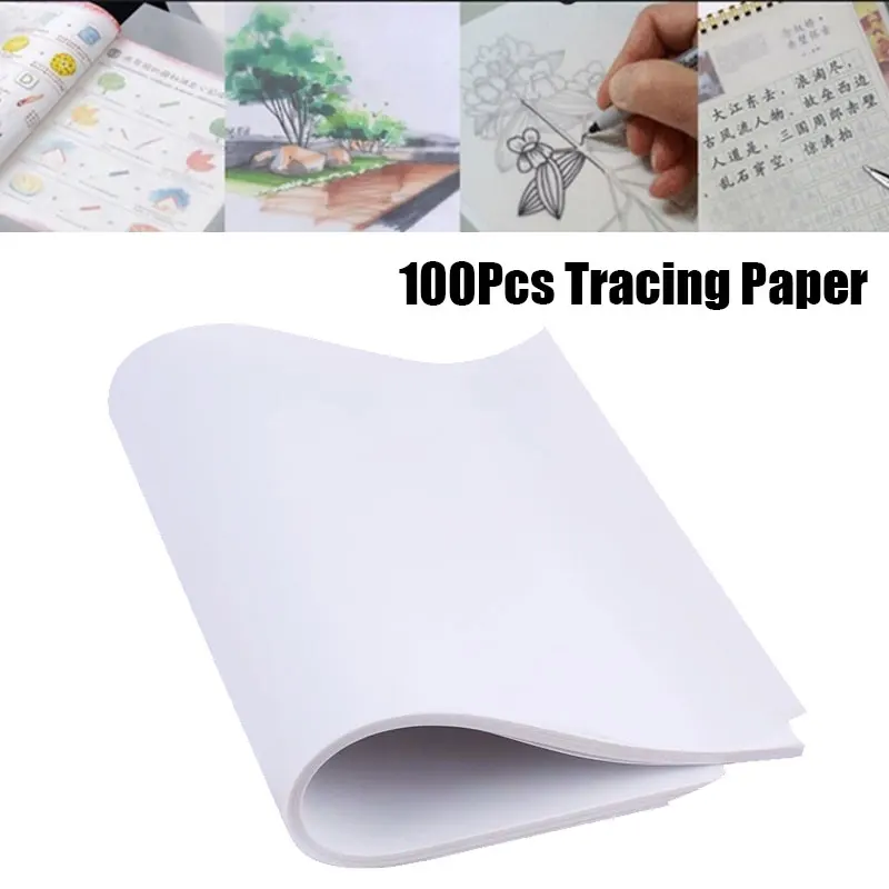 100 шт. A4 серной кислоты прозрачный отслеживания Бумага DIY копирования каллиграфия