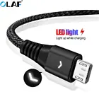 Кабель OLAF Micro USB, 2 А, для быстрой зарядки и передачи данных, для Samsung S7, S6, Xiaomi, Android мобильный телефон