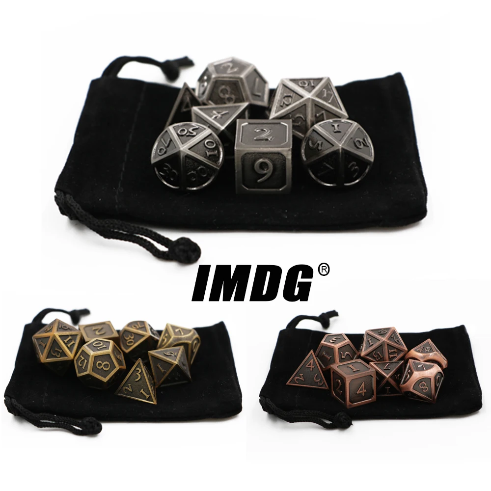 IMDG 7 шт./компл. креативные игральные кости для ролевых игр многогранные