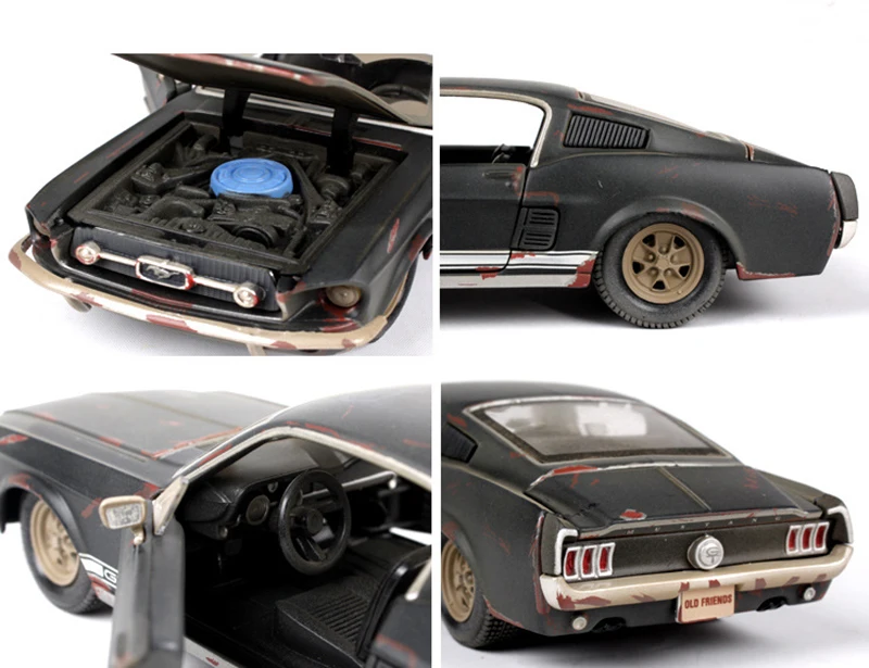 Модель литая автомобиля Ford Mustang GT масштаб 1/24 в коробке подарок для детей